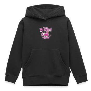 Kleines Pferde Prinzessin Mädchen Spruch Geschenk - Kinder Premium Organic Hoodie - Schwarz - Vorne - AI Model Kid Male (0cm)