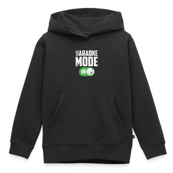 Karaoké - Sweat Premium à capuche enfant bio - noir - Devant - AI Model Kid Male (0cm)