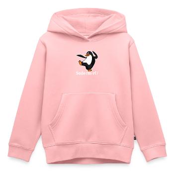 Tux Linux Pinguin Sudo Rm Rf | Computerfreak Hack - Kinder Premium Organic Hoodie - Rosa - Vorne - AI Model Kid Female (0cm)