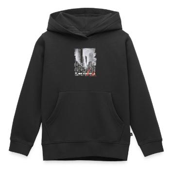 NEW YORK CITY - Kinder Premium Organic Hoodie - Schwarz - Vorne - AI Model Kid Male (0cm)