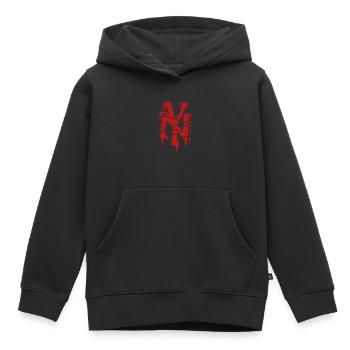 new York - Kids Premium Organic Hoodie - black - Front - AI Model Kid Male (0cm)