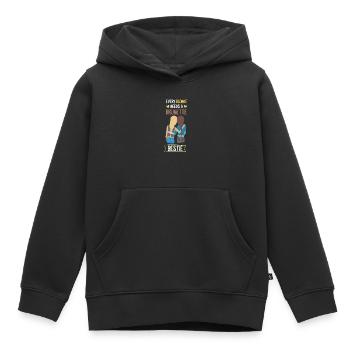 ABF Best Friends Blonde Brunette Bestie Shirt - Kids Premium Organic Hoodie - black - Front - AI Model Kid Male (0cm)