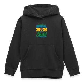 AUTISM MOM Cadeau de sensibilisation à l'autisme - Sweat Premium à capuche enfant bio - noir - Devant - AI Model Kid Male (0cm)