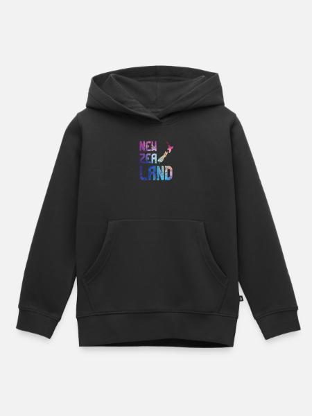 New Zealand - Kids Premium Organic Hoodie - black