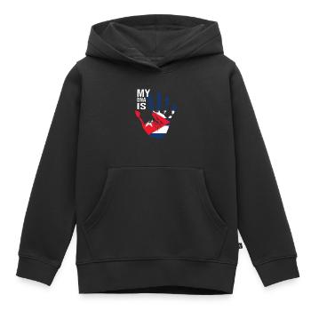 My DNA Is Cuban, Cool Cuba Flag, Cuba Love, Cuba - Kinder Premium Organic Hoodie - Schwarz - Vorne - AI Model Kid Male (0cm)