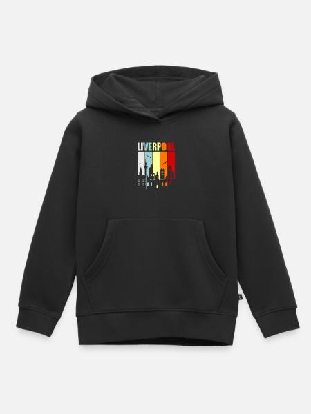 Liverpool - Kinder Premium hoodie biologisch - zwart