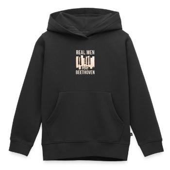 Beethoven - Kids Premium Organic Hoodie - black - Front - AI Model Kid Male (0cm)
