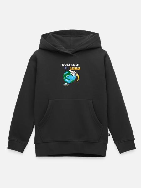 5.Klasse Gymnasium Realschule Schulwechsel - Kinder Premium Organic Hoodie - Schwarz