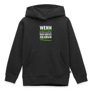 Heimwerker Wolfgang - Kinder Premium Organic Hoodie - Schwarz - Vorne - AI Model Kid Male (0cm)
