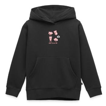 Pig to do list - Kids Premium Organic Hoodie - black - Front - AI Model Kid Male (0cm)