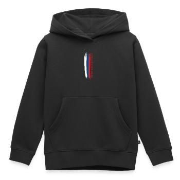 tschechische republik skizzierte Landesfarben - Kinder Premium Organic Hoodie - Schwarz - Vorne - AI Model Kid Male (0cm)
