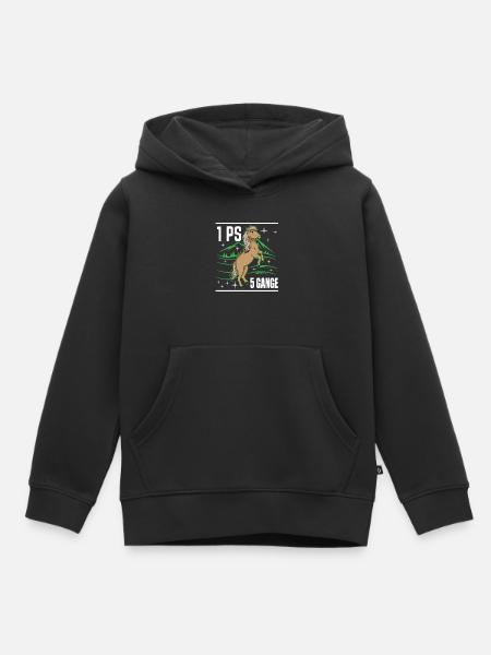 Islandpferd - Kinder Premium Organic Hoodie - Schwarz