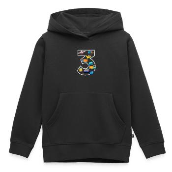 3 Jahre alt - 3. Geburtstag - Kinder Premium Organic Hoodie - Schwarz - Vorne - AI Model Kid Male (0cm)