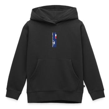 französische Südgebiete Landesfarbe in Streifen - Kinder Premium Organic Hoodie - Schwarz - Vorne - AI Model Kid Male (0cm)