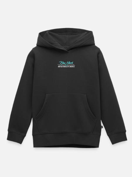 New York, New York - Sweat Premium à capuche enfant bio - noir