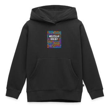 Molekularbiologische Wörter - Kinder Premium Organic Hoodie - Schwarz - Vorne - AI Model Kid Male (0cm)