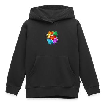 Infirmière infirmière - Sweat Premium à capuche enfant bio - noir - Devant - AI Model Kid Male (0cm)