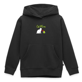 Autisme Chat Down Syndrome Mère Autiste - Sweat Premium à capuche enfant bio - noir - Devant - AI Model Kid Male (0cm)