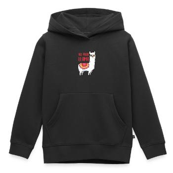 Lama - No Prob Llama - Kinder Premium Organic Hoodie - Schwarz - Vorne - AI Model Kid Male (0cm)
