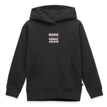 Rendre le communisme grand à nouveau - Sanders 2020 - Sweat Premium à capuche enfant bio - noir - Devant - AI Model Kid Male (0cm)