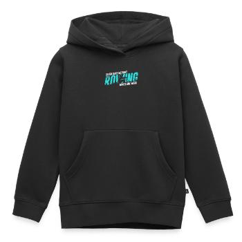 Aviron jeu de mots - Sweat Premium à capuche enfant bio - noir - Devant - AI Model Kid Male (0cm)