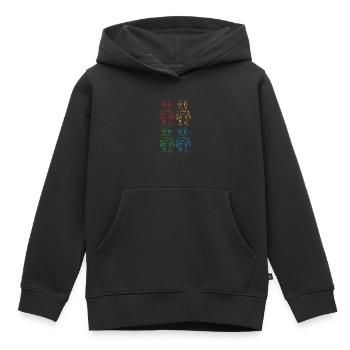 Roboter - Kinder Premium Organic Hoodie - Schwarz - Vorne - AI Model Kid Male (0cm)