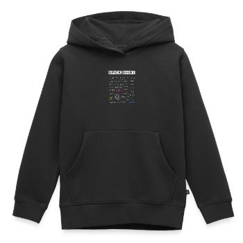 Das SpickShirt - Prüfung Abitur Abi Geschenk - Kinder Premium Organic Hoodie - Schwarz - Vorne - AI Model Kid Male (0cm)