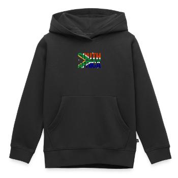 Afrique du sud - Sweat Premium à capuche enfant bio - noir - Devant - AI Model Kid Male (0cm)