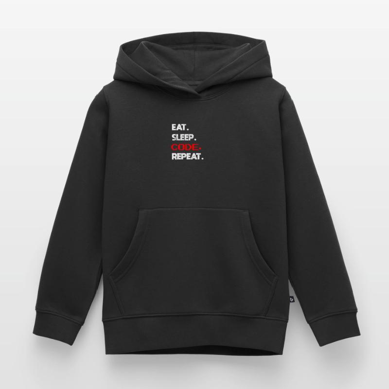 Coder programmer Kids Premium Organic Hoodie