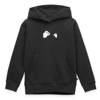 Pinguin - Kinder Premium Organic Hoodie - Schwarz - Vorne - AI Model Kid Male (0cm)