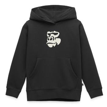 Gorille - Sweat Premium à capuche enfant bio - noir - Devant - AI Model Kid Male (0cm)