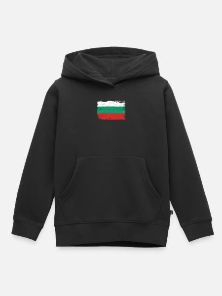 Bulgarien - Kinder Premium Organic Hoodie - Schwarz