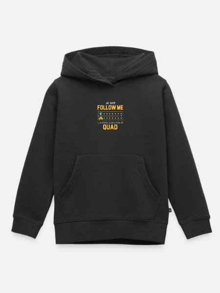 Quad Atv - Kinder Premium Organic Hoodie - Schwarz
