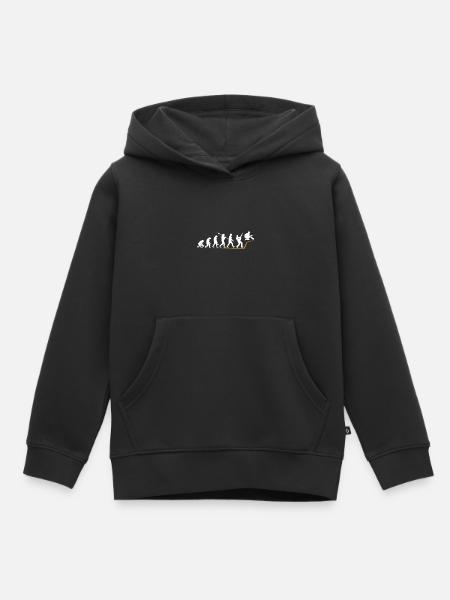 guitare - Sweat Premium à capuche enfant bio - noir