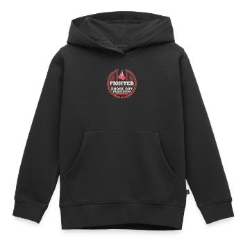 Rock Steady Boxing Parkinson. Parkinsons Awareness - Kids Premium Organic Hoodie - black - Front - AI Model Kid Male (0cm)