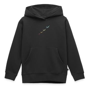 Vol à voile vintage tshirt geschenk - Sweat Premium à capuche enfant bio - noir - Devant - AI Model Kid Male (0cm)