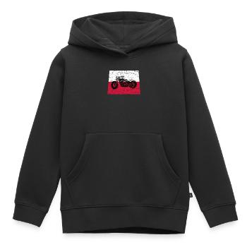 Pologne Moto Tuning Mécanicien Polonais Chopper - Sweat Premium à capuche enfant bio - noir - Devant - AI Model Kid Male (0cm)