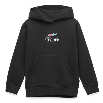 Der geilste Stecher, pflegekraft pflege geschenk - Kinder Premium Organic Hoodie - Schwarz - Vorne - AI Model Kid Male (0cm)