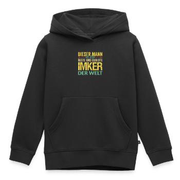 Imker - Kinder Premium Organic Hoodie - Schwarz - Vorne - AI Model Kid Male (0cm)