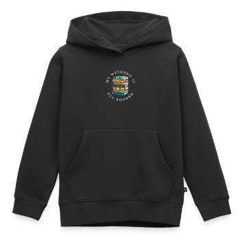 My Weekend Is All Booked Bücher Liebe Geschenk - Kinder Premium Organic Hoodie - Schwarz - Vorne - AI Model Kid Male (0cm)