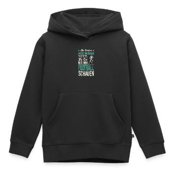 American Football Shirt | American Football - Kinder Premium Organic Hoodie - Schwarz - Vorne - AI Model Kid Male (0cm)