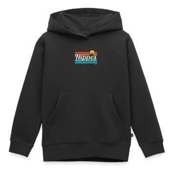 Nippes Veedel Köln Viertel Retro Vintage Surfer - Kinder Premium Organic Hoodie - Schwarz - Vorne - AI Model Kid Male (0cm)