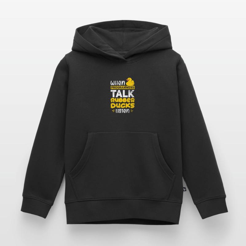 Programming Duck developer duck rubber duck Kids Premium Organic Hoodie