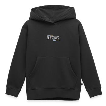 Filetarier Fleischfresser Rinderfilet Koch Griller - Kinder Premium Organic Hoodie - Schwarz - Vorne - AI Model Kid Male (0cm)