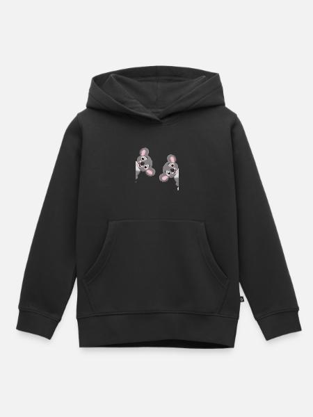 Koala - Kinder Premium Organic Hoodie - Schwarz