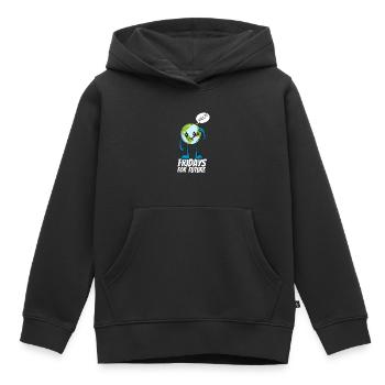 Fridays for future 3 - Kids Premium Organic Hoodie - black - Front - AI Model Kid Male (0cm)