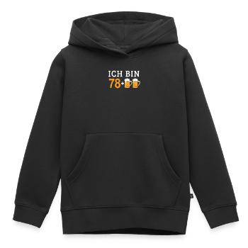 80. Geburtstag - Kinder Premium Organic Hoodie - Schwarz - Vorne - AI Model Kid Male (0cm)