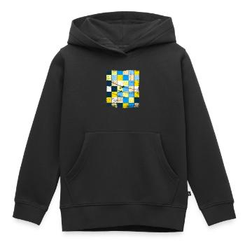 Planeur pilote planeur planeur volant - Sweat Premium à capuche enfant bio - noir - Devant - AI Model Kid Male (0cm)