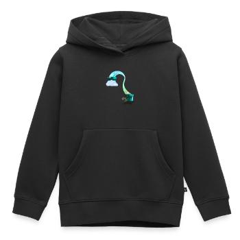Contraste au-dessus et au-dessous du ciel - Sweat Premium à capuche enfant bio - noir - Devant - AI Model Kid Male (0cm)