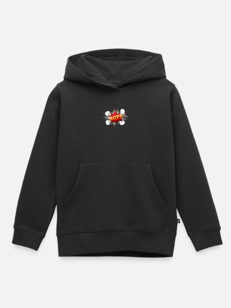 Nope Comic Sprechblase - Hoodie Premium barn ekologisk - svart